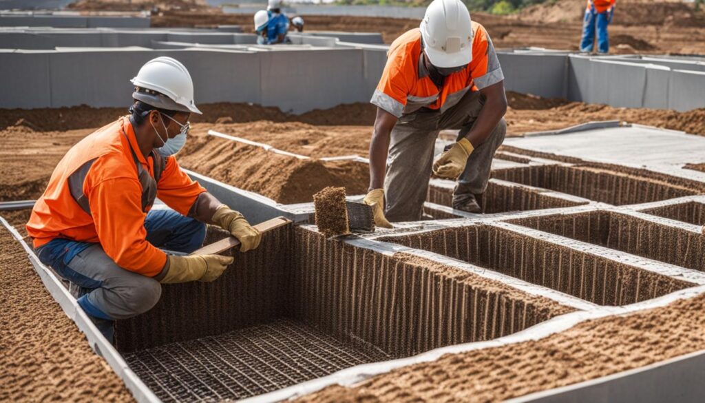 installation of honeycomb foundation