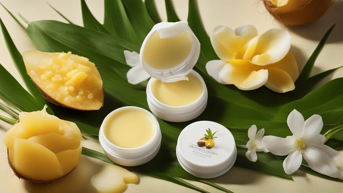 lip balm with beeswax and coconut oil