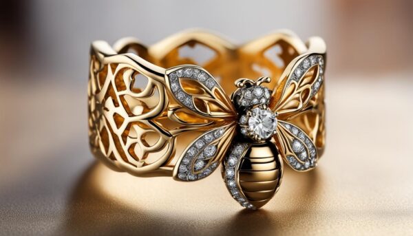 Stunning Queen Bee Ring Sparkle with Elegance