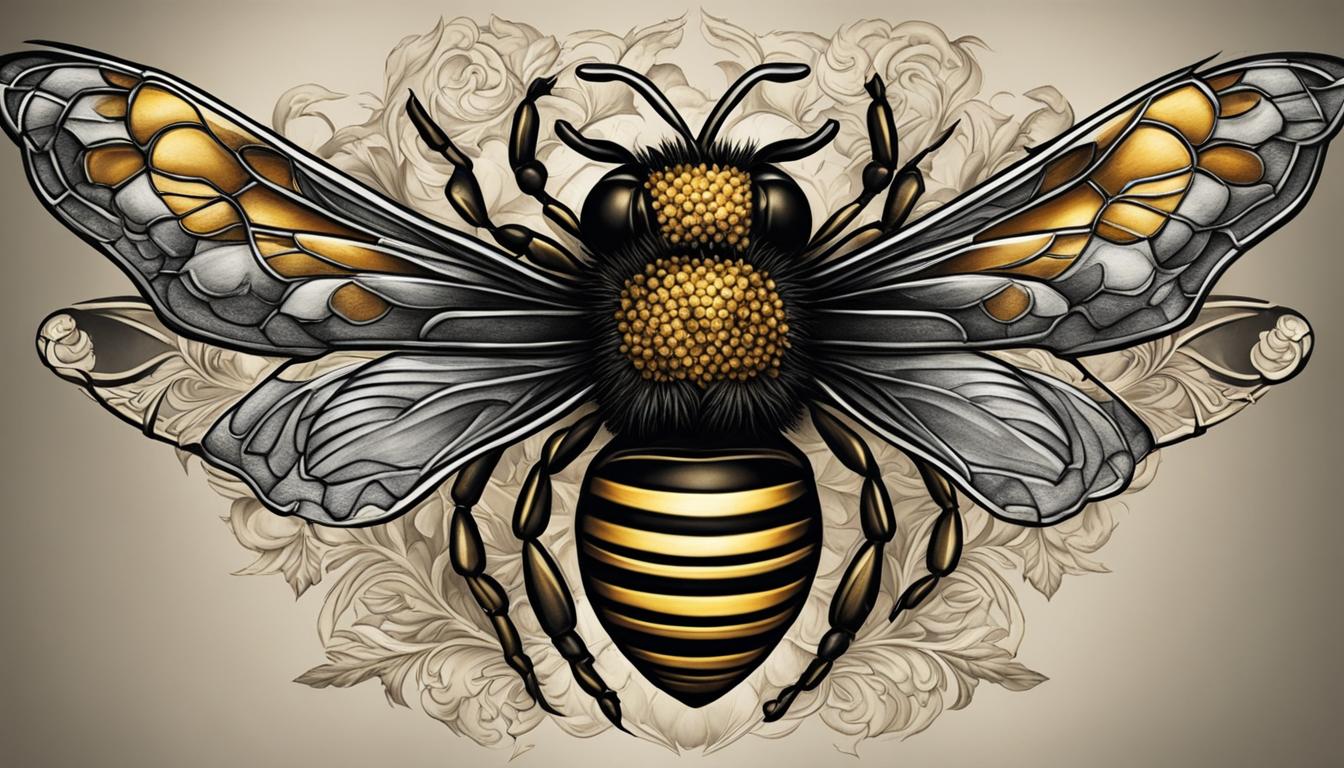 Realistic Queen Bee Tattoo Stunning and Detailed Artwork