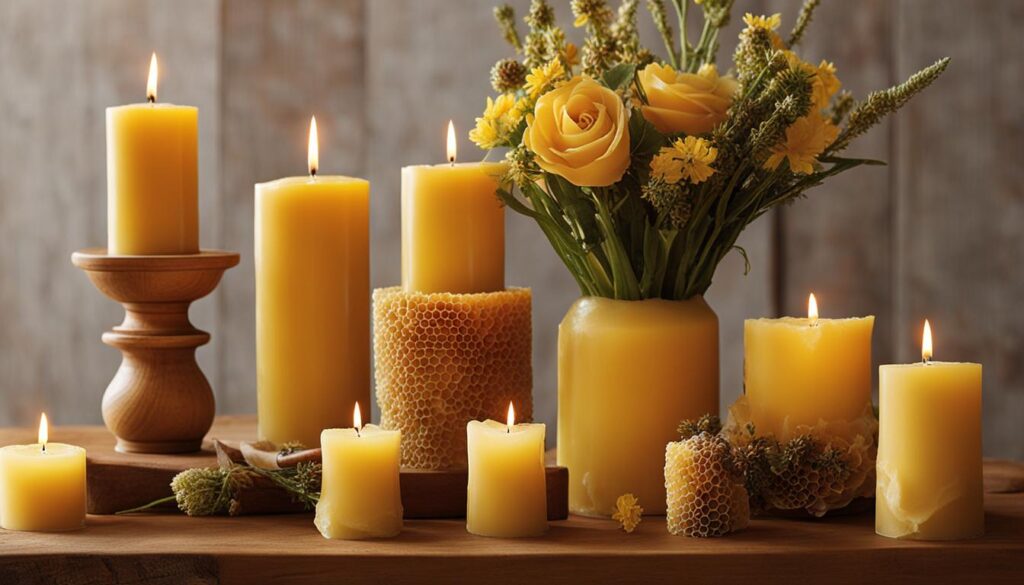 scented beeswax candles