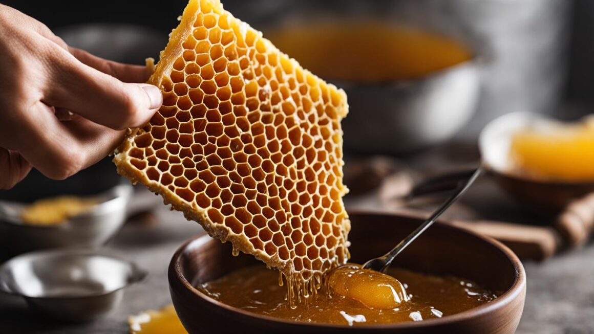separating beeswax from honey