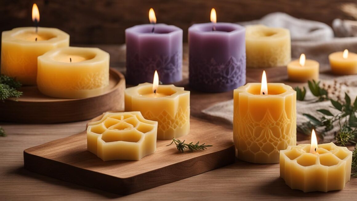silicone beeswax candle molds
