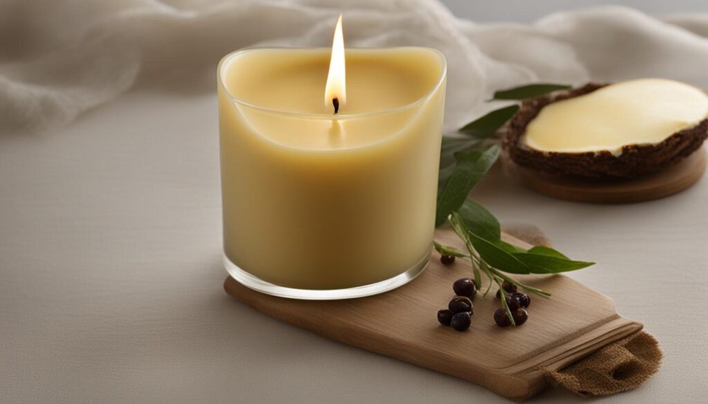 soy and beeswax candle