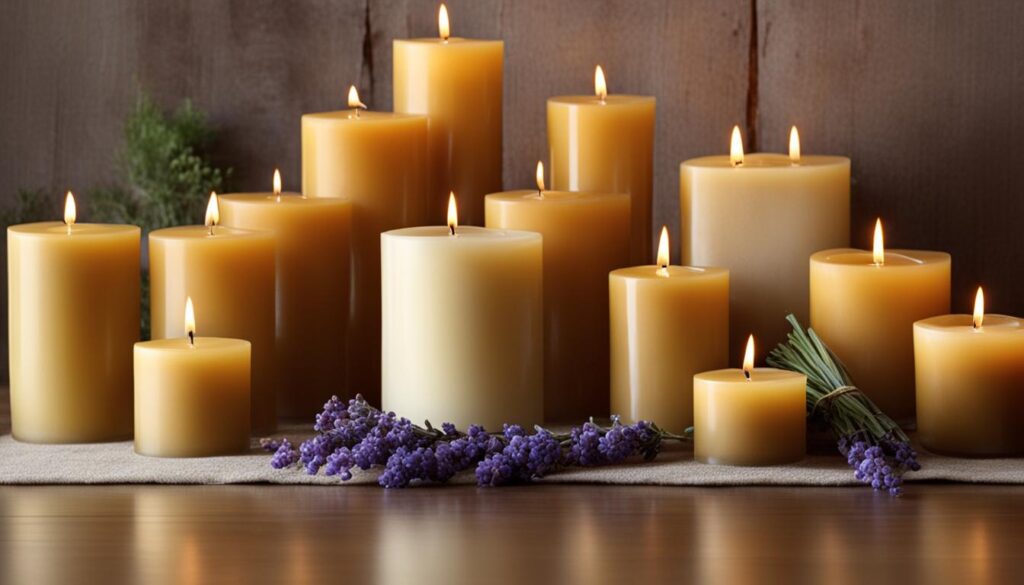 soy and beeswax candles