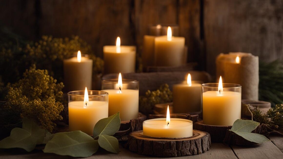 soy beeswax candles