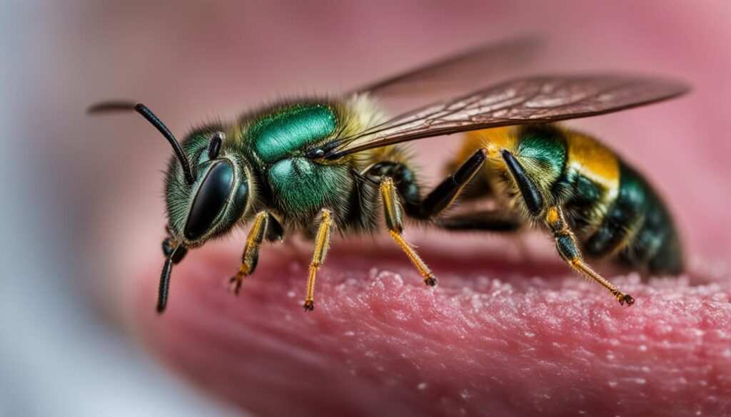 sweat bees sting