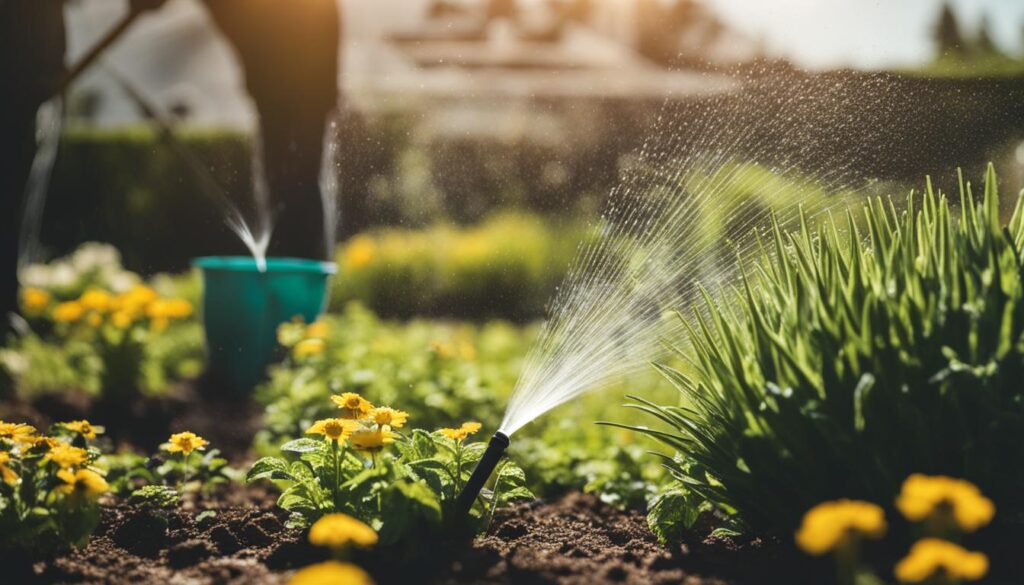 watering tips for sweat bee prevention